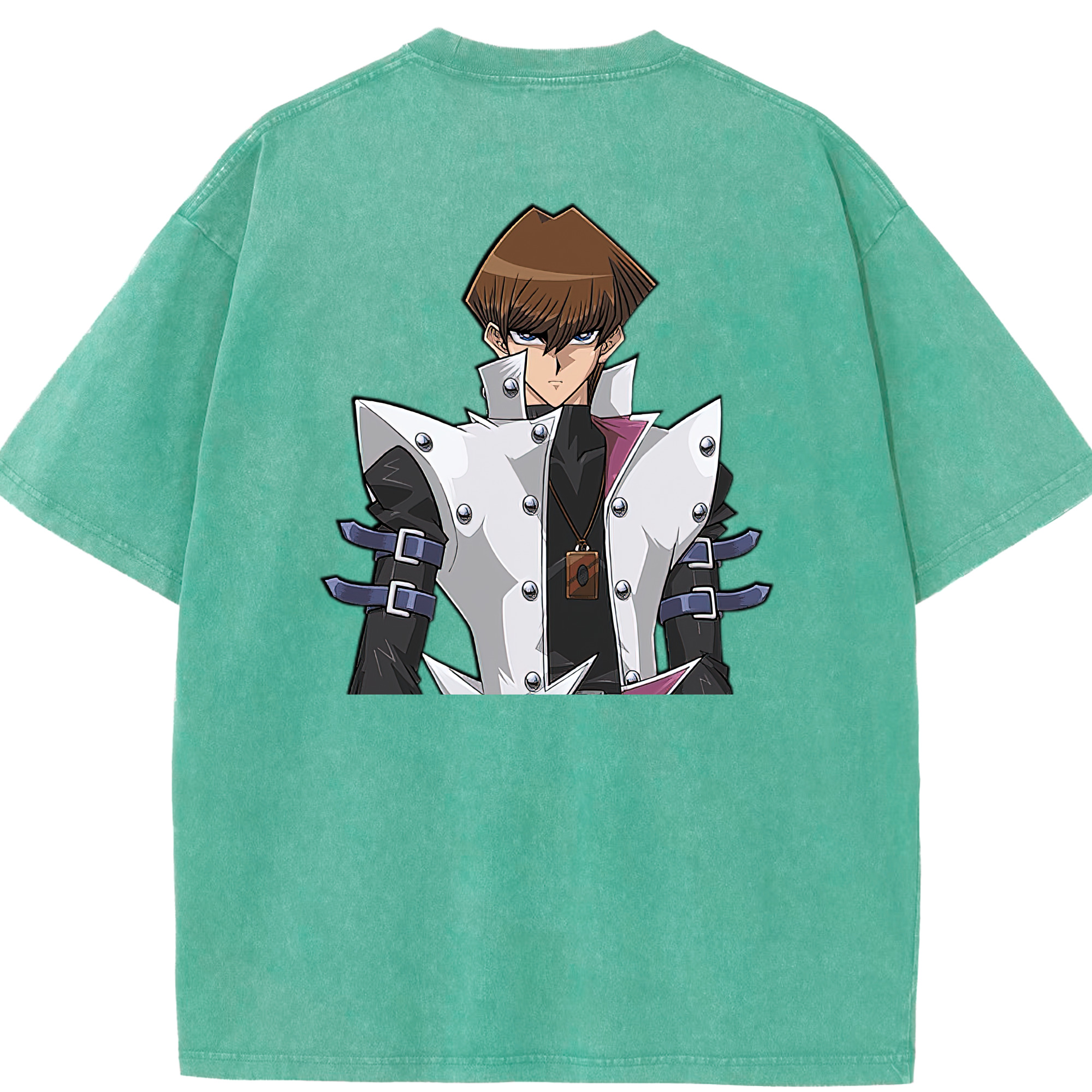 （画像用） 遊☆戯☆王 Yu-Gi-Oh! 綿100% ヴィンテージ風 半袖Tシャツ（背面プリント）